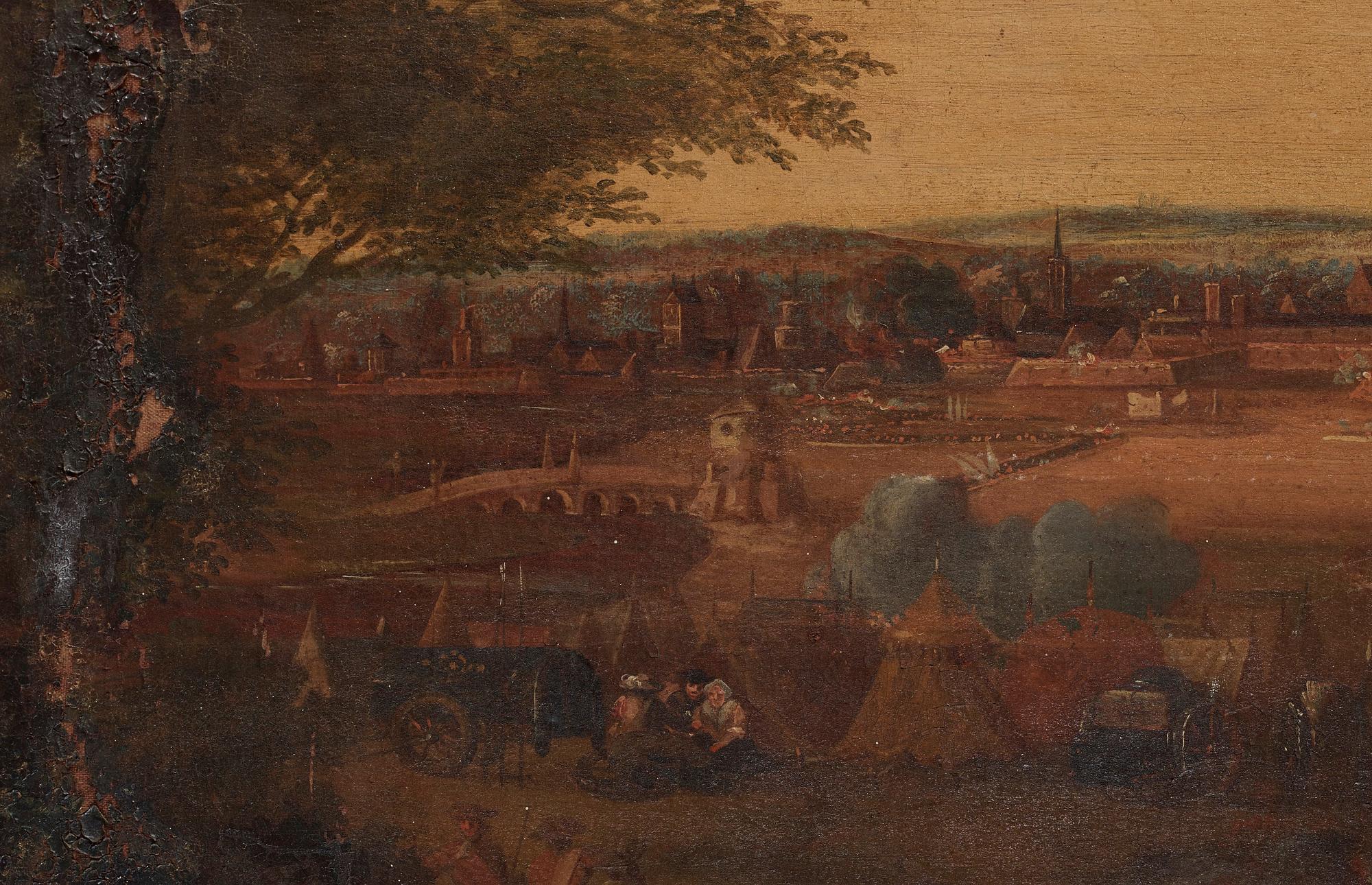 Unknown artist 17th Century. The battle of Vienna 1683.