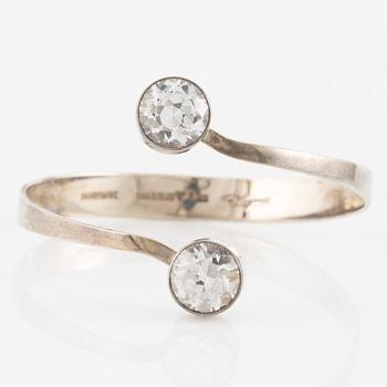 Gert Thysell, Gussi, bracelet silver with synthetic white spinel.