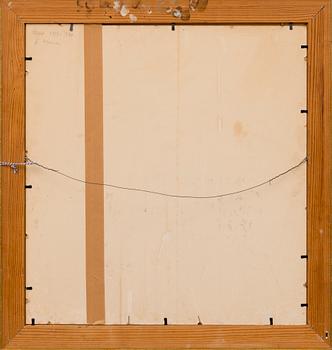 VALDEMAR PYYSIÄINEN, sekatekniikka kankaalle, kiinnitetty levylle, signeerattu ja päivätty -64.