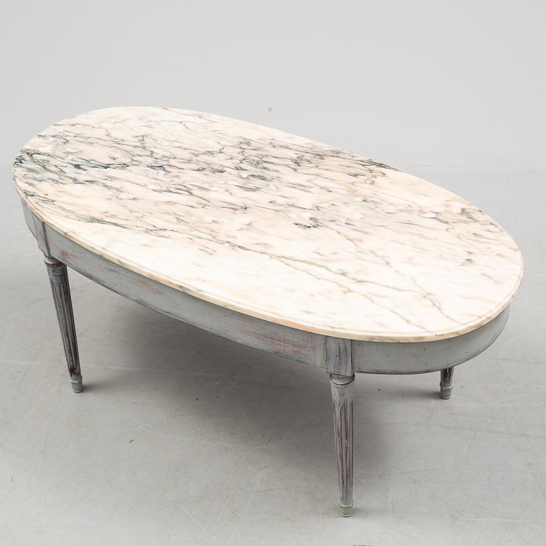 A swedish gustavian style coffee table from the late 20th century.