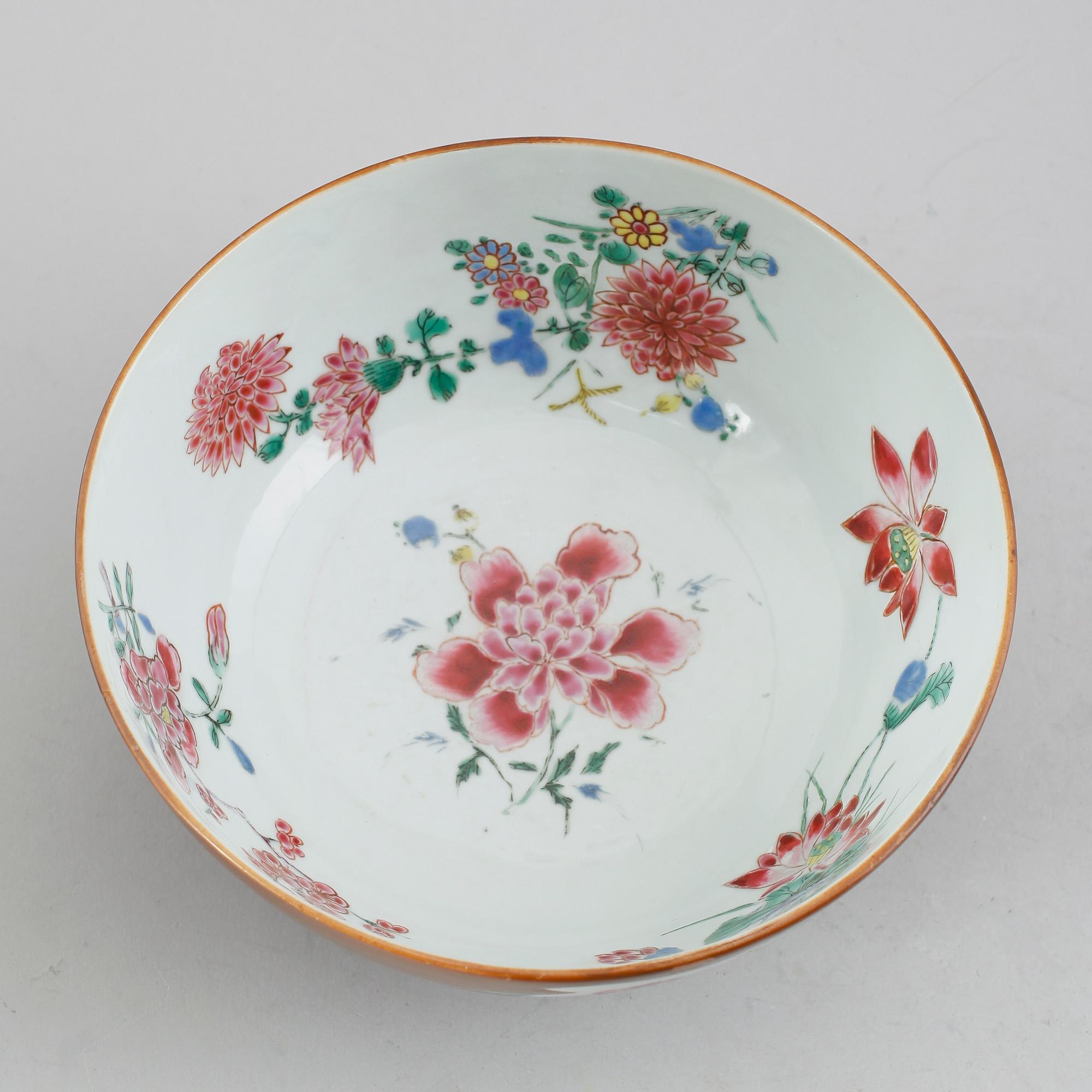 SKÅL, porslin, Kina, Qianlong 1736-1795.