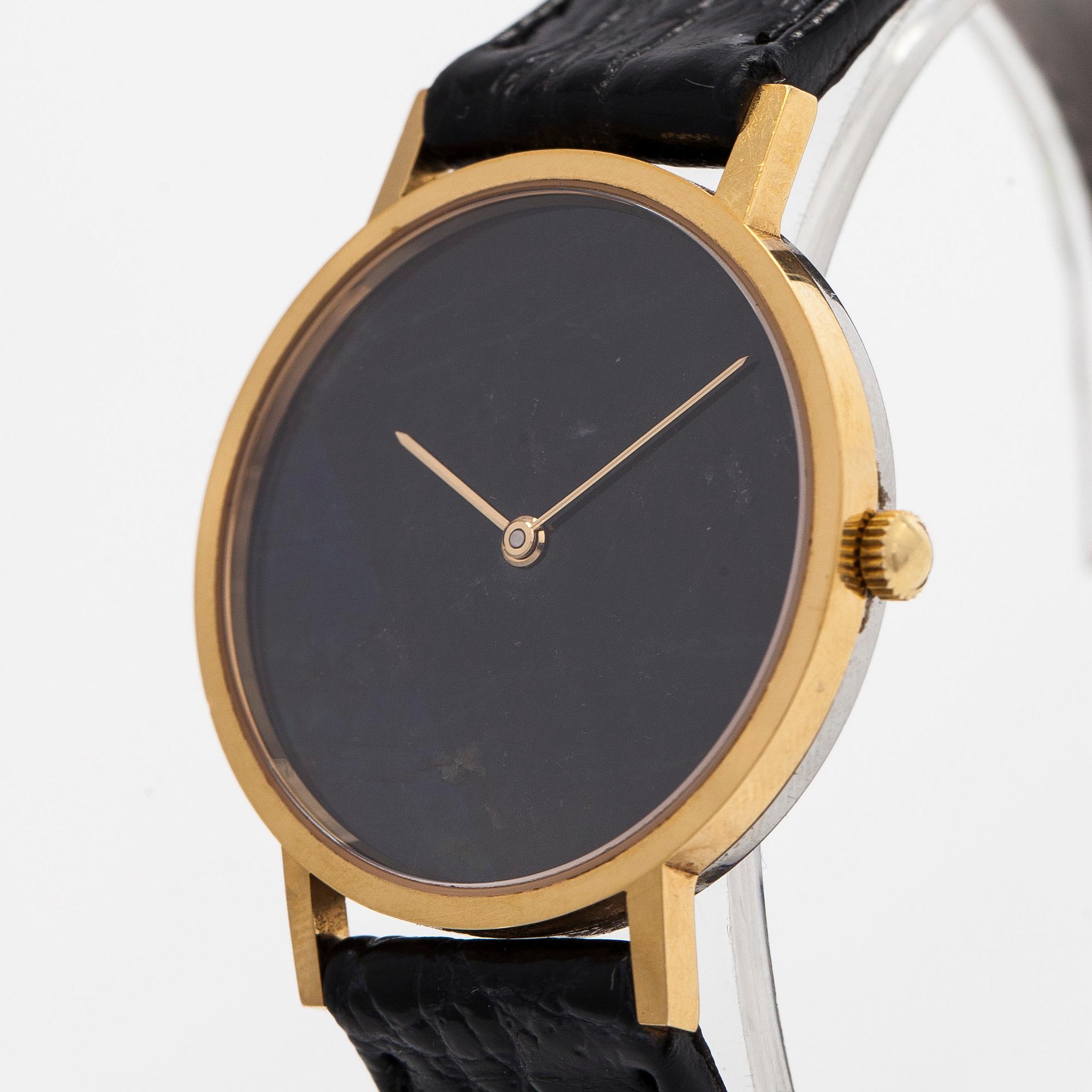 Zenith, Finlandia, wristwatch, 30 mm, spectrolite dial, gold/stainless steel, quartz.