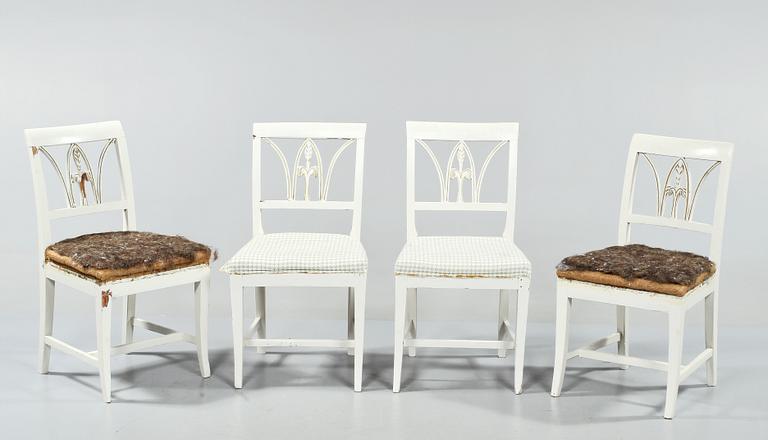STOLAR, 4 st, Lindome, sengustavianska, 1800-talets första hälft.