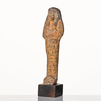 A pottery Ushabti Egypt presumably 18:e dynasty ca 1450 B.C.