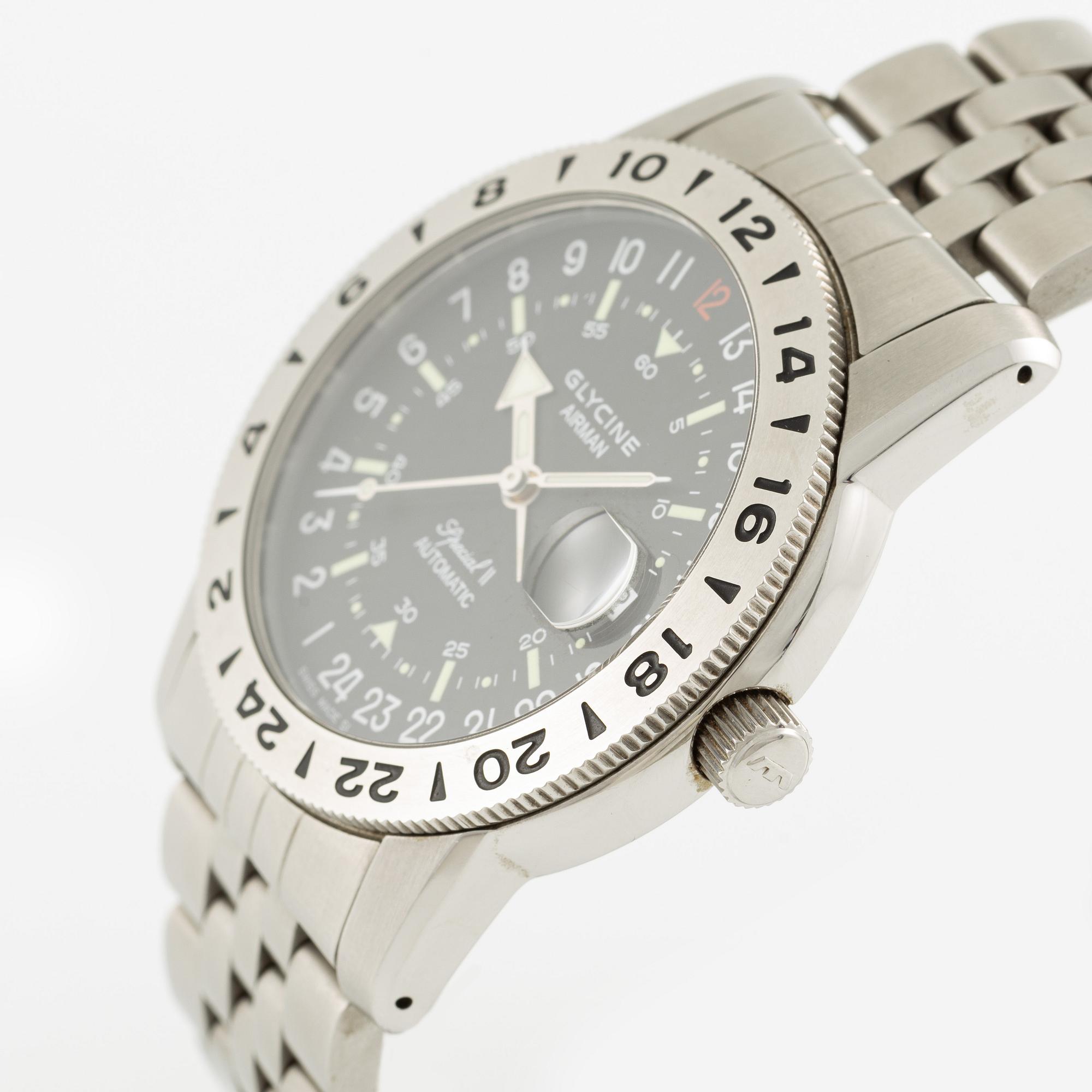 Glycine, Airman, Special II, "Limited Edt", wristwatch, 42 mm.
