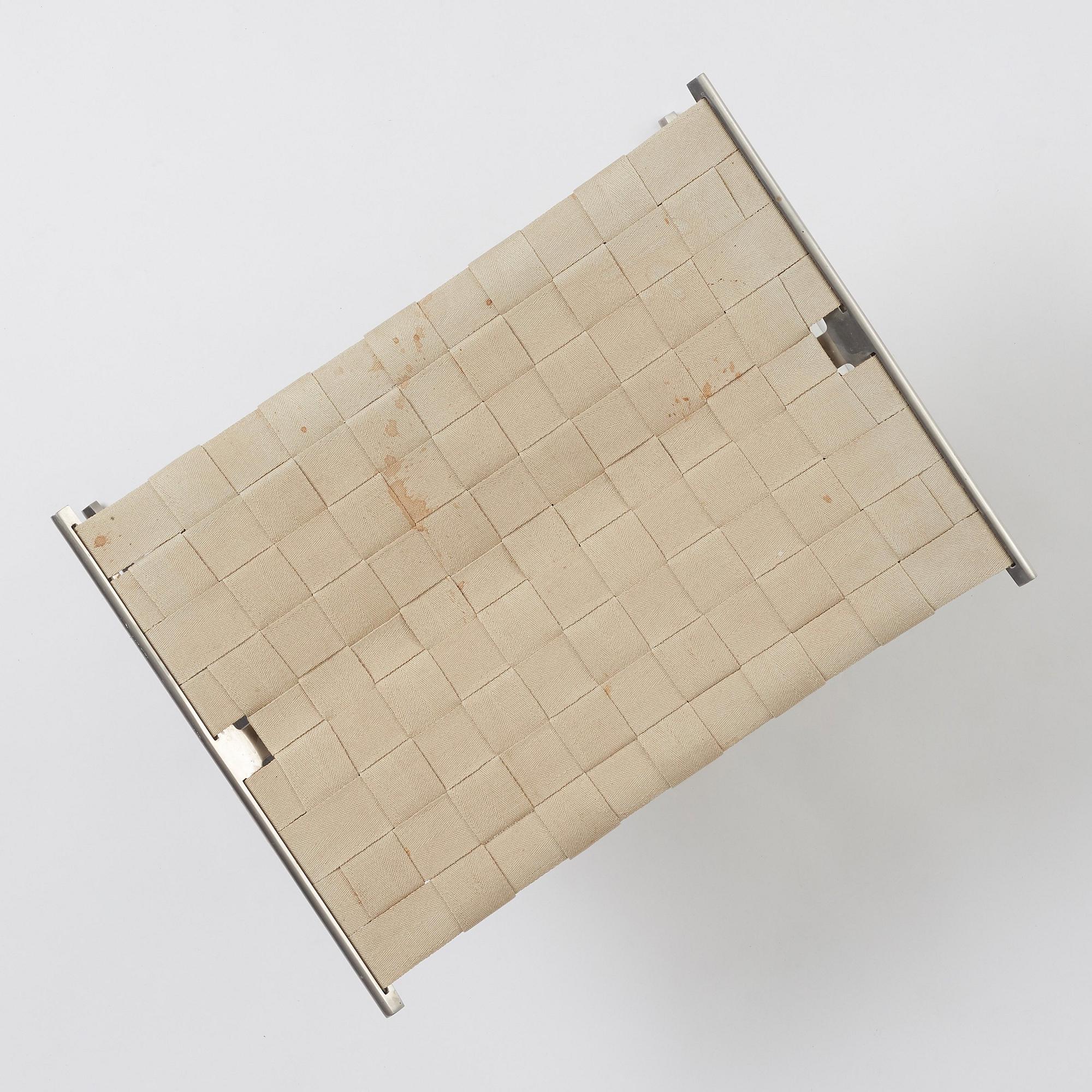 Preben Fabricius & Jørgen Kastholm, taburett, modell "4391", Bo-Ex, Danmark, tidigt 1960-tal.