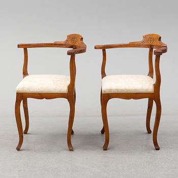 A pair early 20th century chairs.