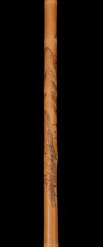 PROMENADKÄPP, bambu, Kina sekelskiftet 1800/1900.