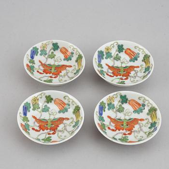 A set of 12 small Chinese dishes, early 20th Century.