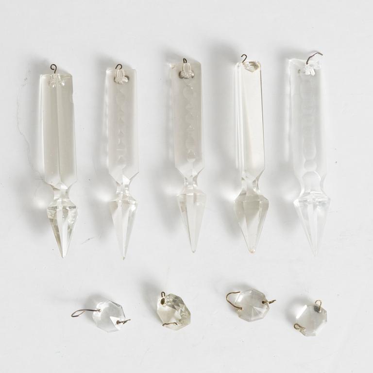 A Swedish 'Oscarian' chandelier, second half of the 19th Century.