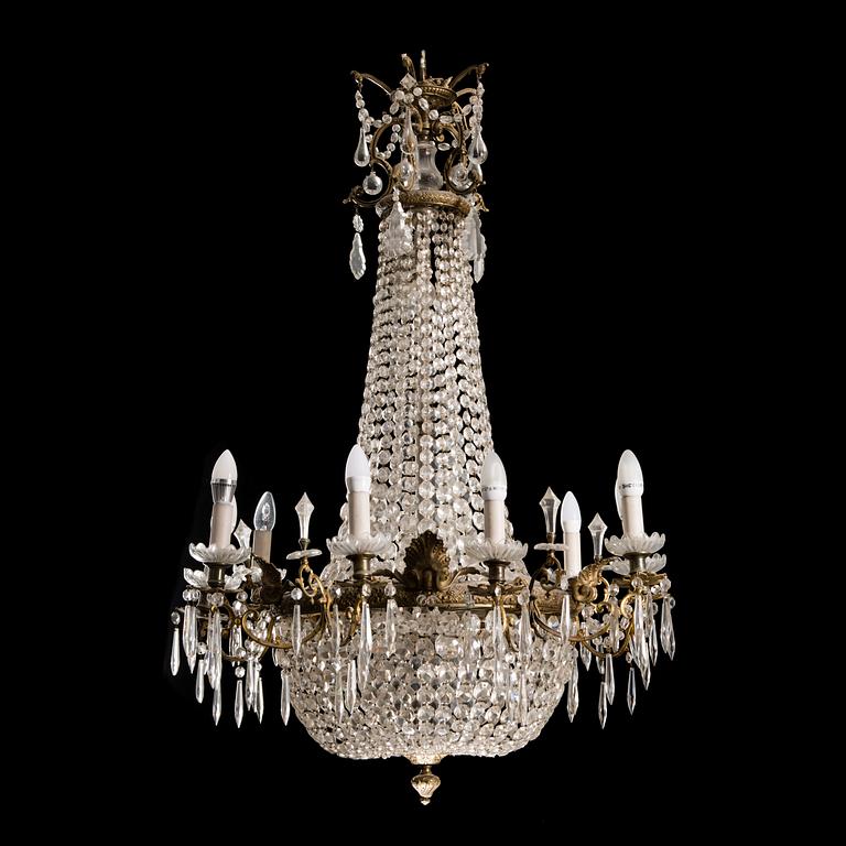 An early 20th century chandelier.