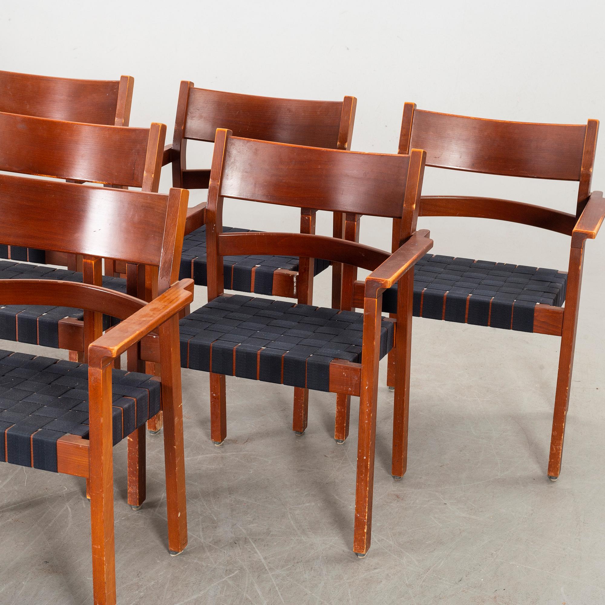 HANS J WEGNER, 6 chairs, 'Koldinghusstolen' GE 882, 1988 for