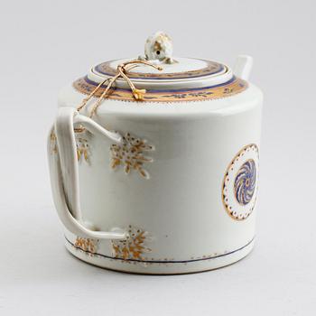 TESERVIS,14 delar, porslin, Kina, Qianlong 1736-1795.