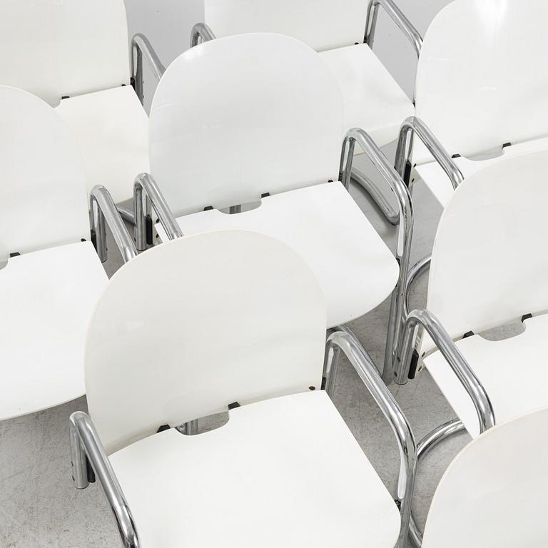 Afra & Tobia Scarpa, eight 'Dialogo' armchairs from B&B Italia.