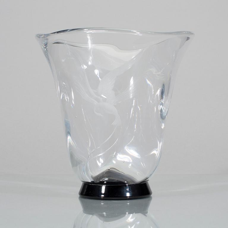 VAS, glas, Vicke Lindstrand, Orrefors, 1930-tal.