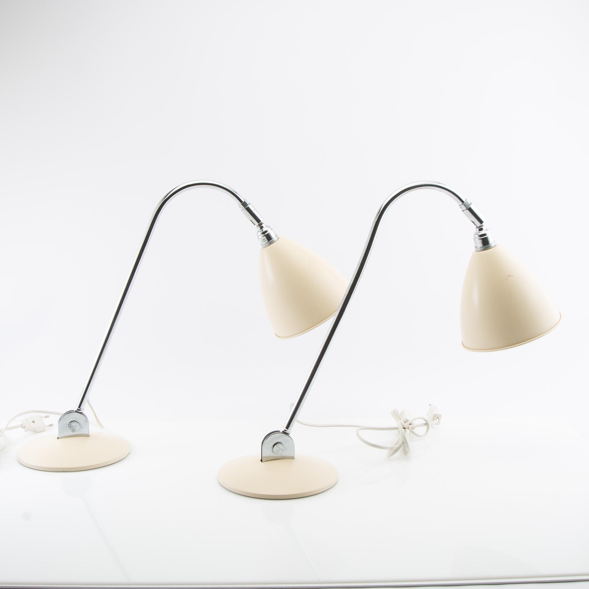 Robert Dudley table lamps, a pair of "Bestlite" for Gubi, late 20th century.