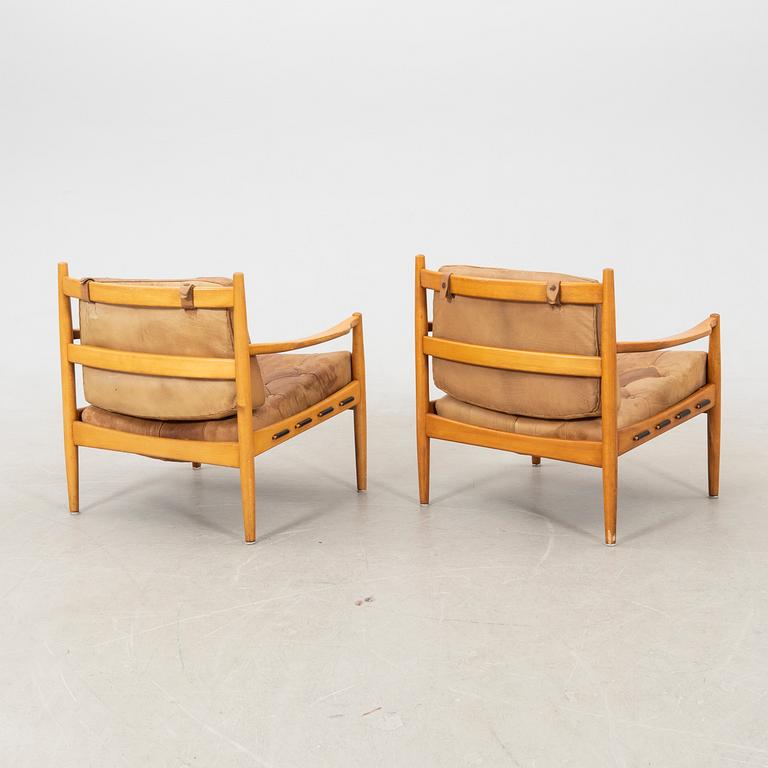 Ingemar Thillmark, armchairs, a pair, "Läckö", OPE Möbel. 1960s.