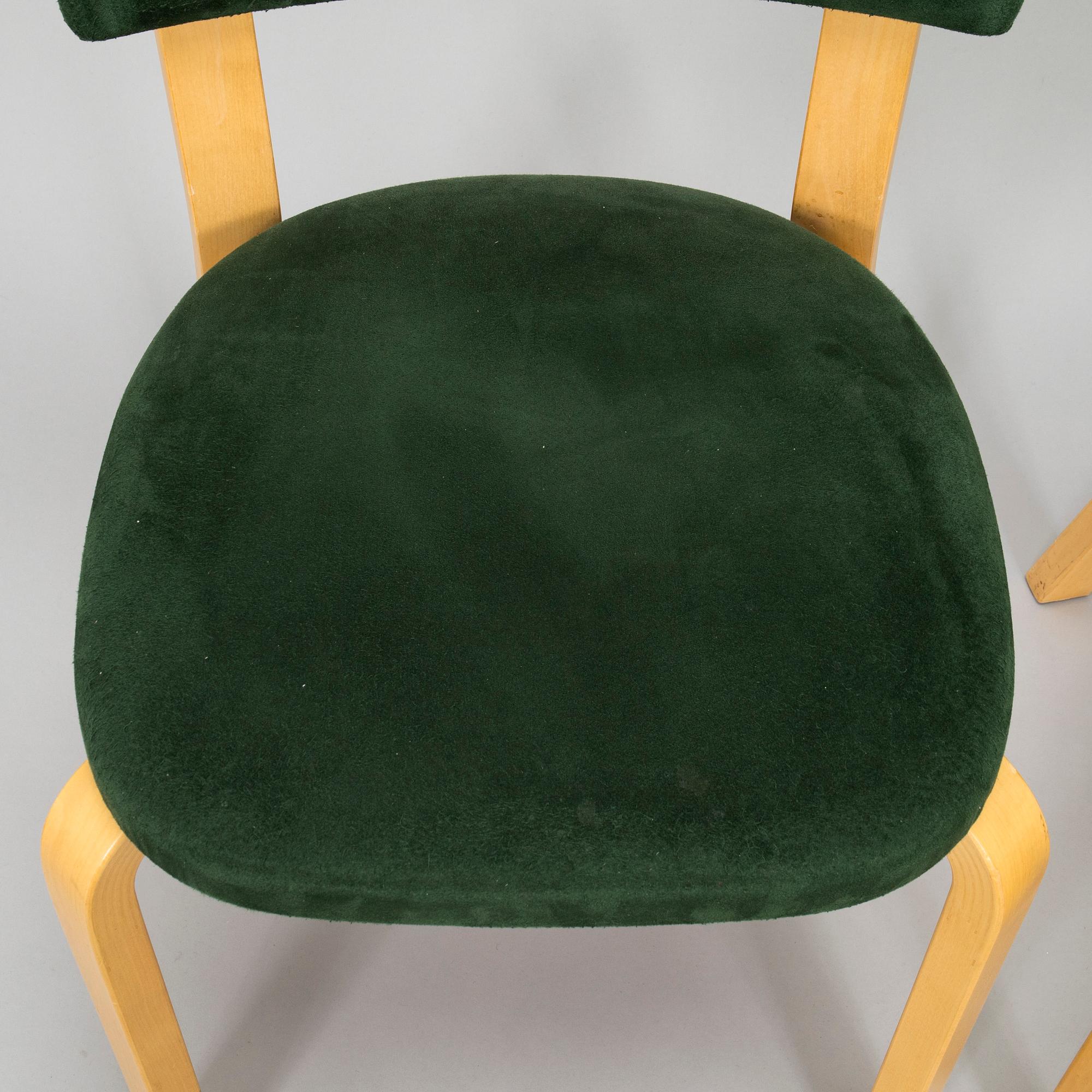 Alvar Aalto, Ten late-20th century '63' chairs for Artek.