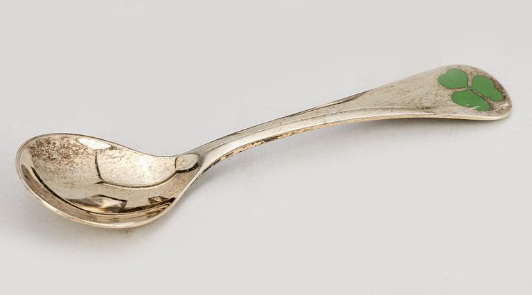 SKEDAR, sk Årsskedar, 9st, förgyllt sterling silver, Rigmor Andersen & Annelise Bjorner, Georg Jensen, Danmark, 1972-80.