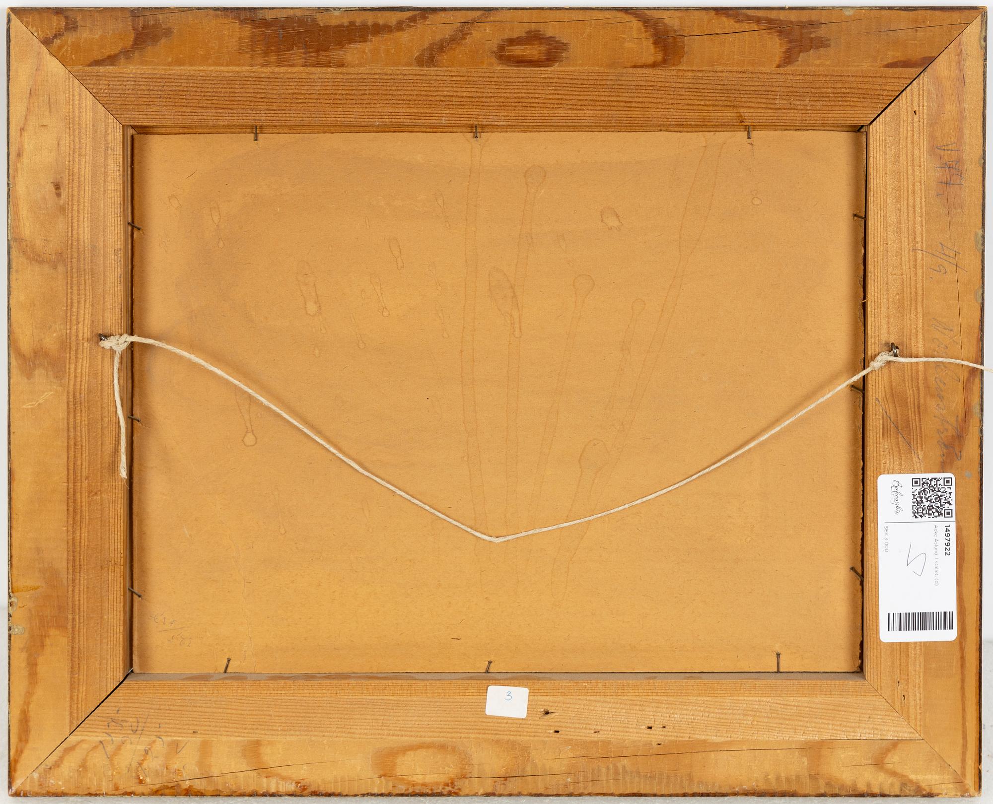 Acke Åslund, I stallet.