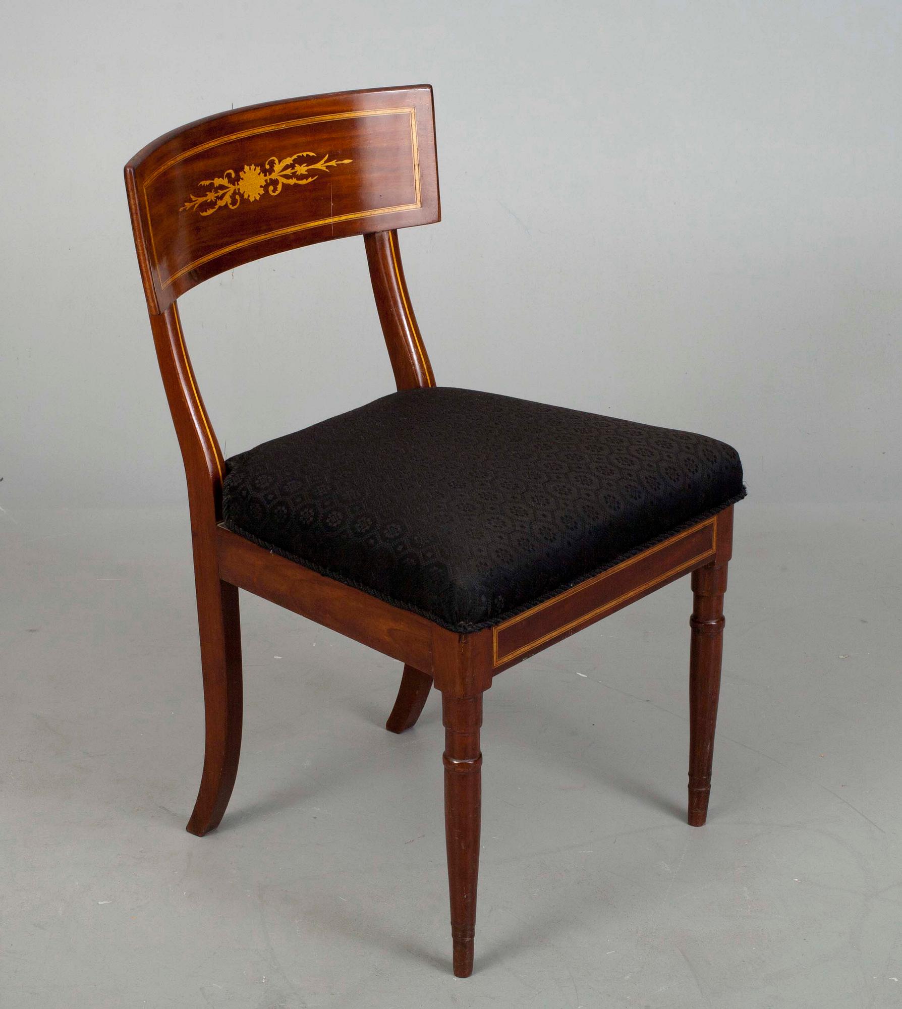 STOL, mahogny, empire. Nordeuropa, 1800-talets första hälft.