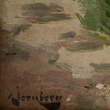 August Jernberg, River landscape.