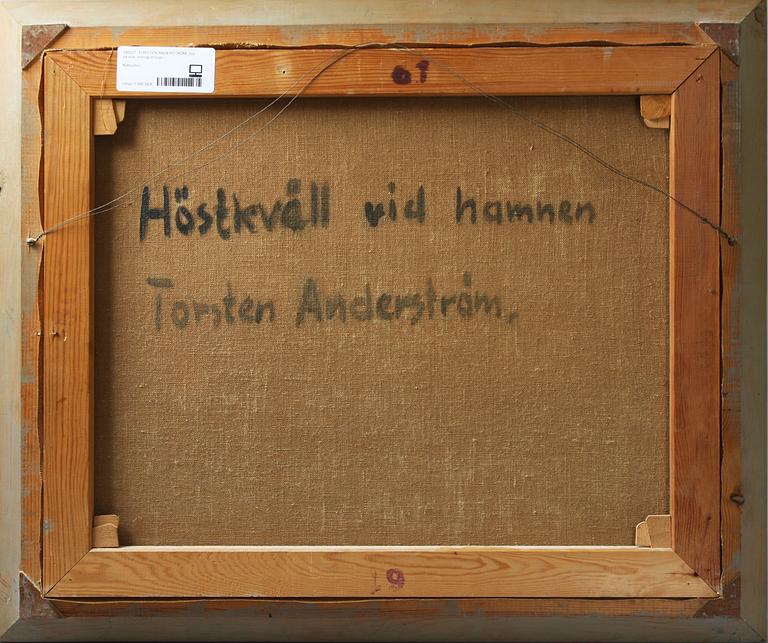 TORSTEN ANDERSTRÖM, olja på duk, monogramsign.