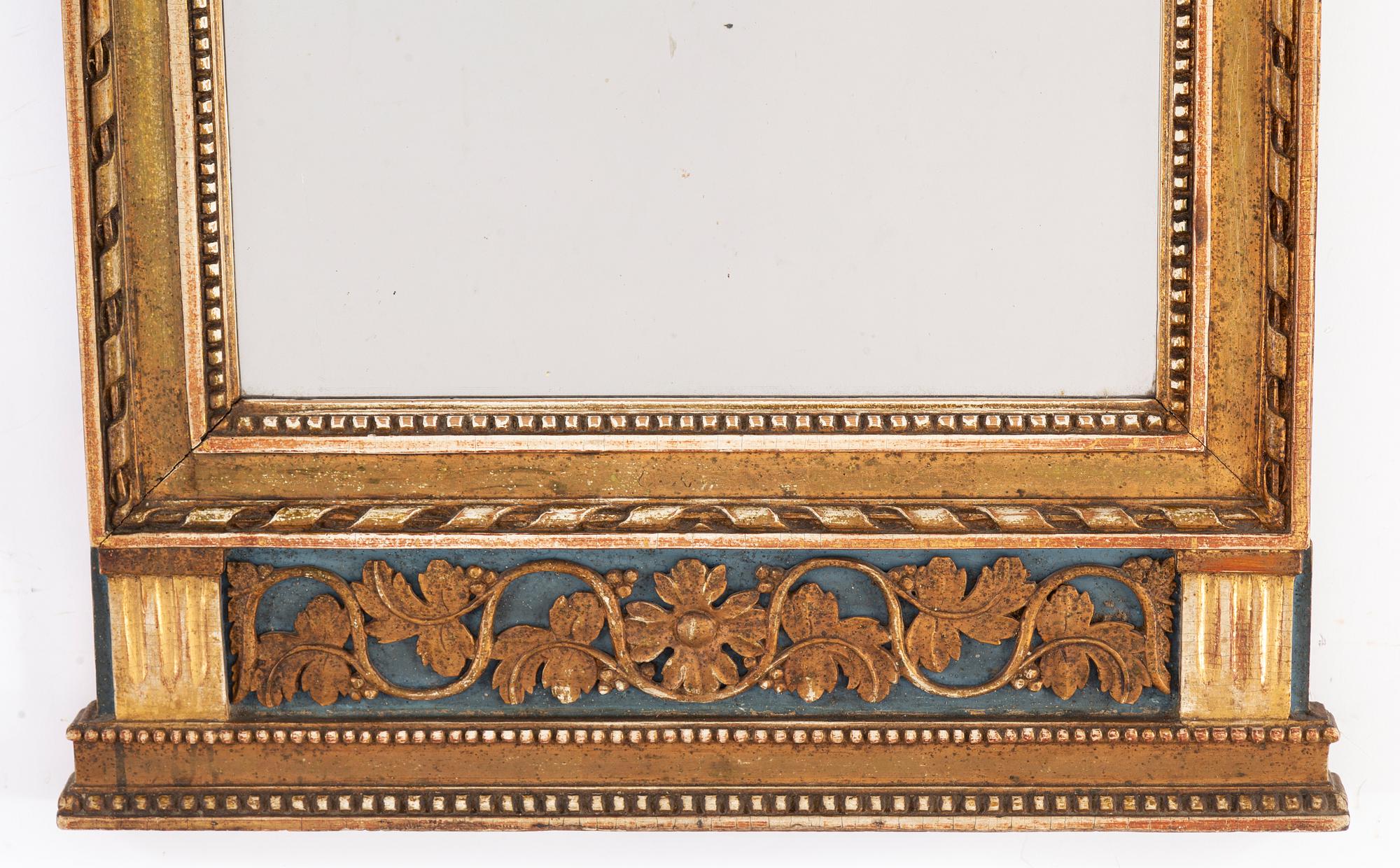 A Swedish late gustavian mirror, ca 1800.