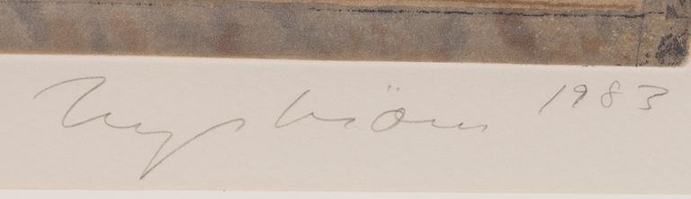 HELMTRUD NYSTRÖM, litograph in colour, signed and numbered 39/90,