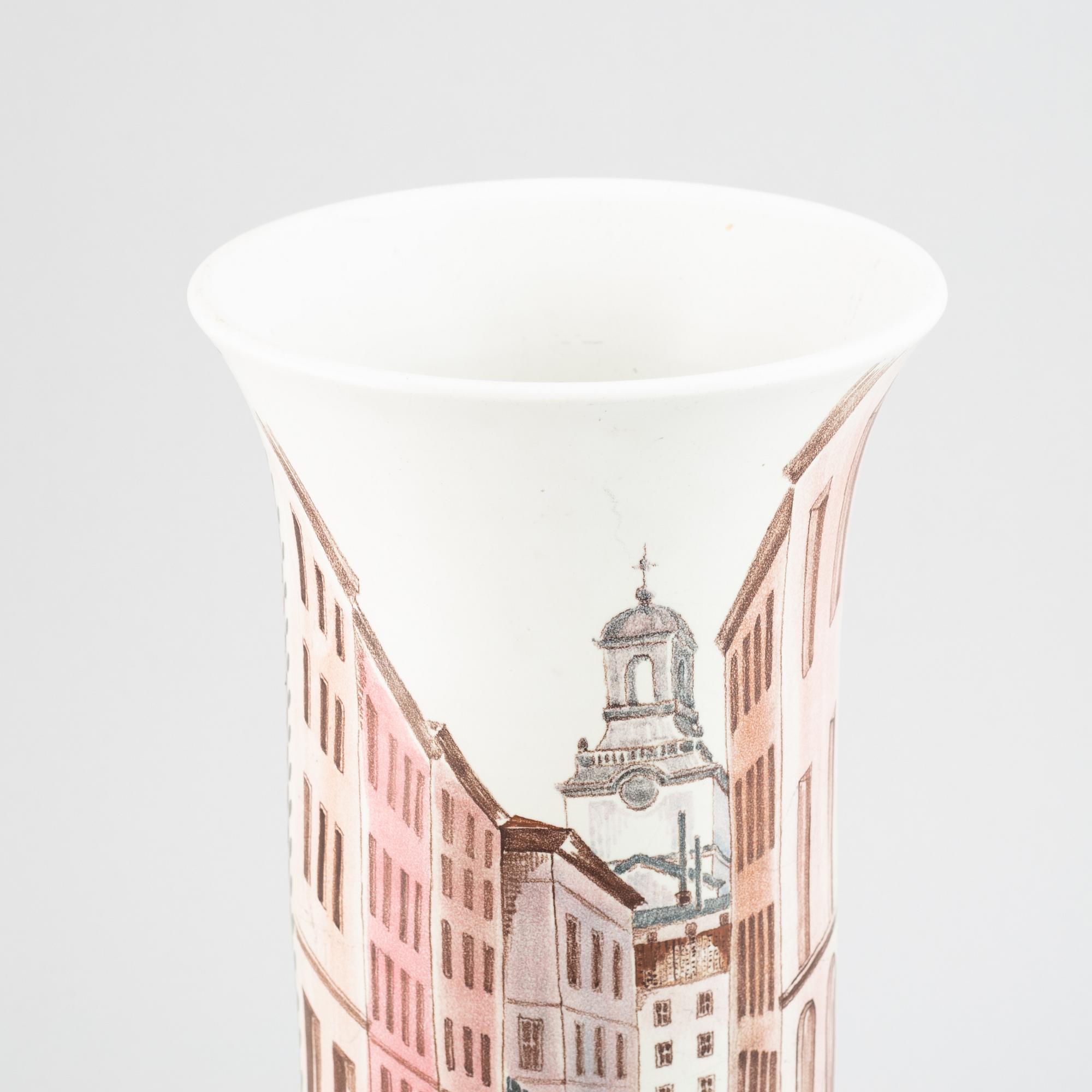 Oskar Dahl, a stoneware vase, Unik 104, Rörstrand 1944.