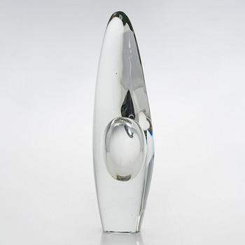 Timo Sarpaneva, Glasskulptur, "Orkidé", signerad Timo Sarpaneva Iittala -54.
