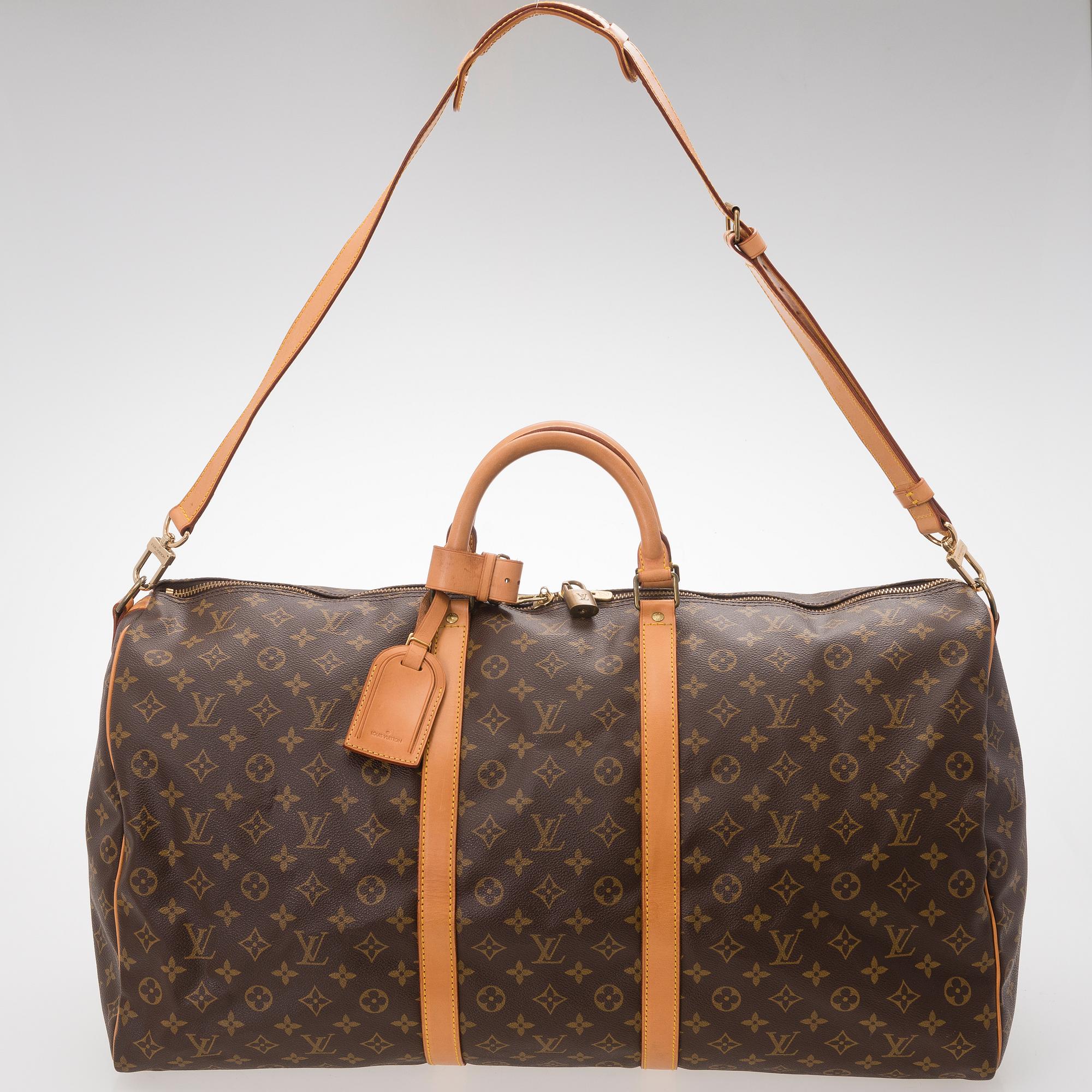 LOUIS VUITTON, Monogramcanvas Keepall 60 Bandoulière.