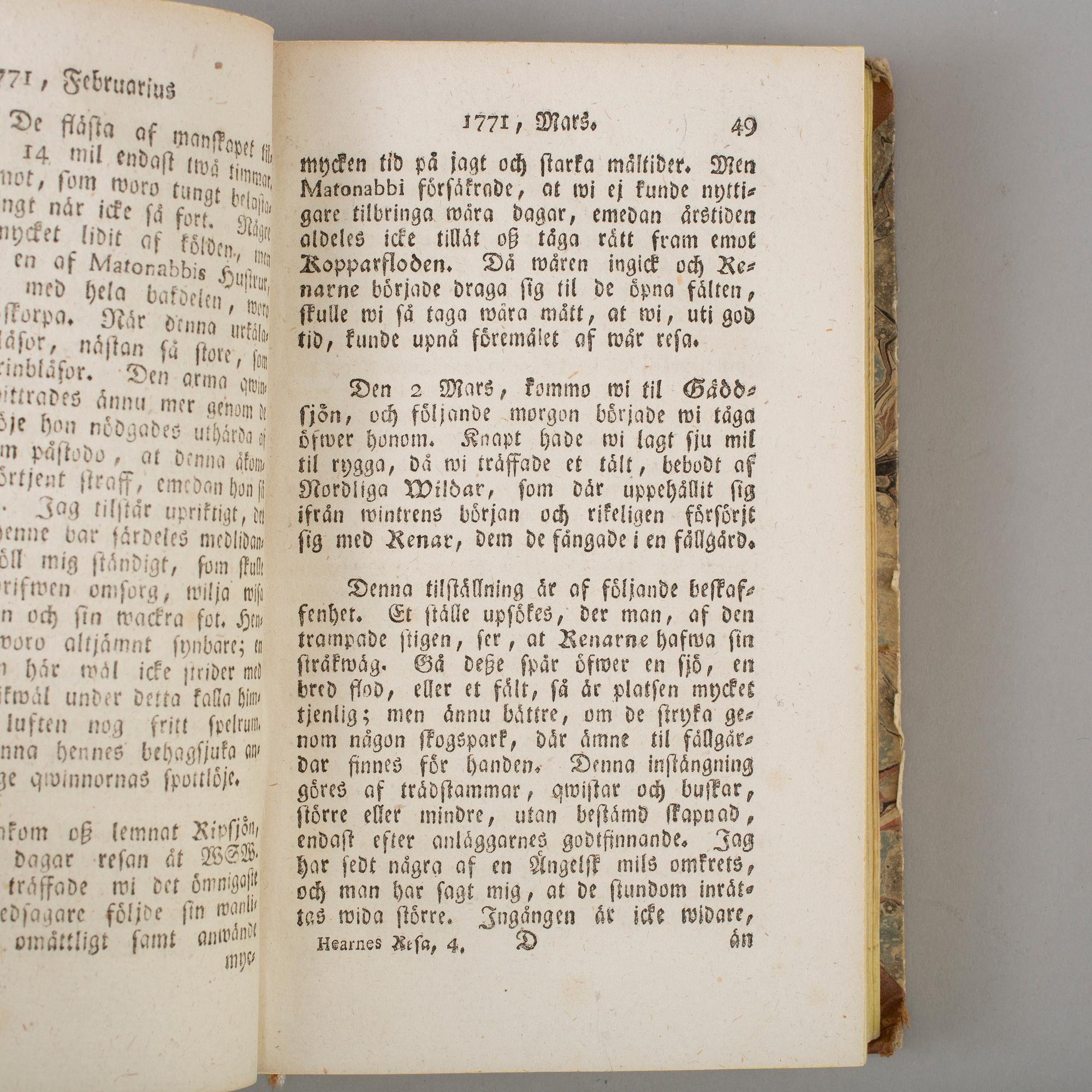 A book  Samuel Hearne, Edvard Umfreville m. fl. Stockholm 1798.