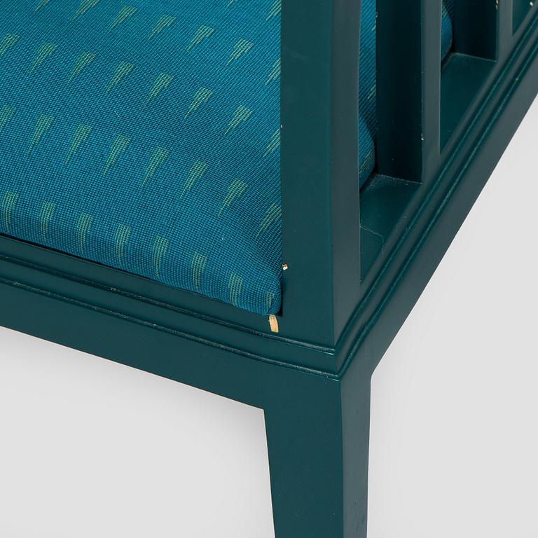 Eliel Saarinen, Fåtöljer, ett par och bord, "Blue suite" för Adelta, Finland 1980-tal.