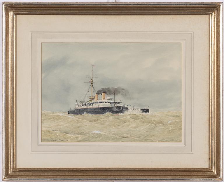 Eric Erskine Cambell Tufnell, H M S "Rodney" 1982-1909.
