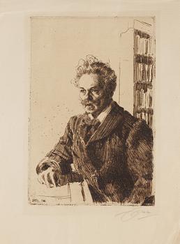 497. Anders Zorn, August Strindberg.