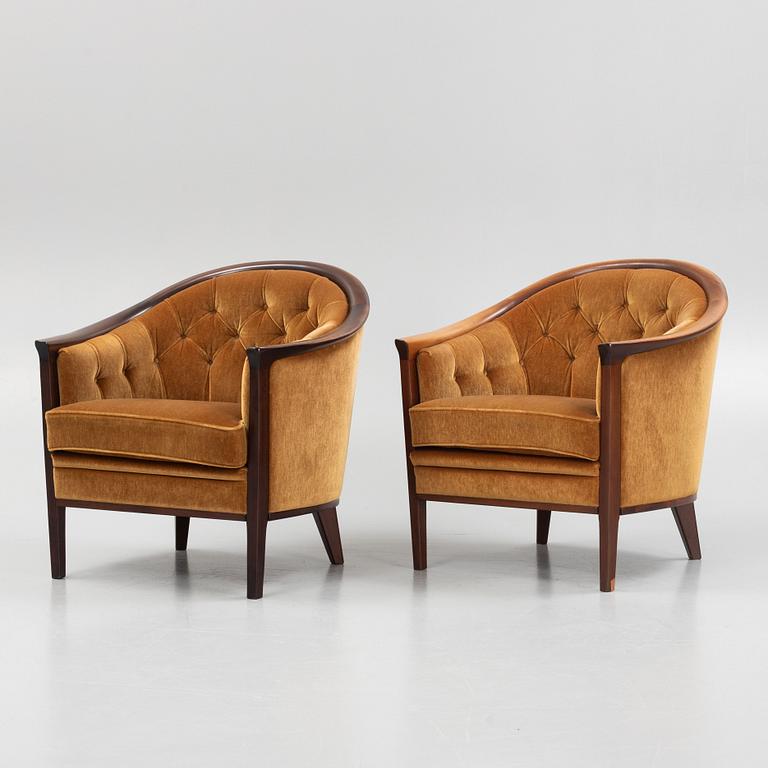 Armchairs, a pair, "Fabiola", Bröderna Andersson.