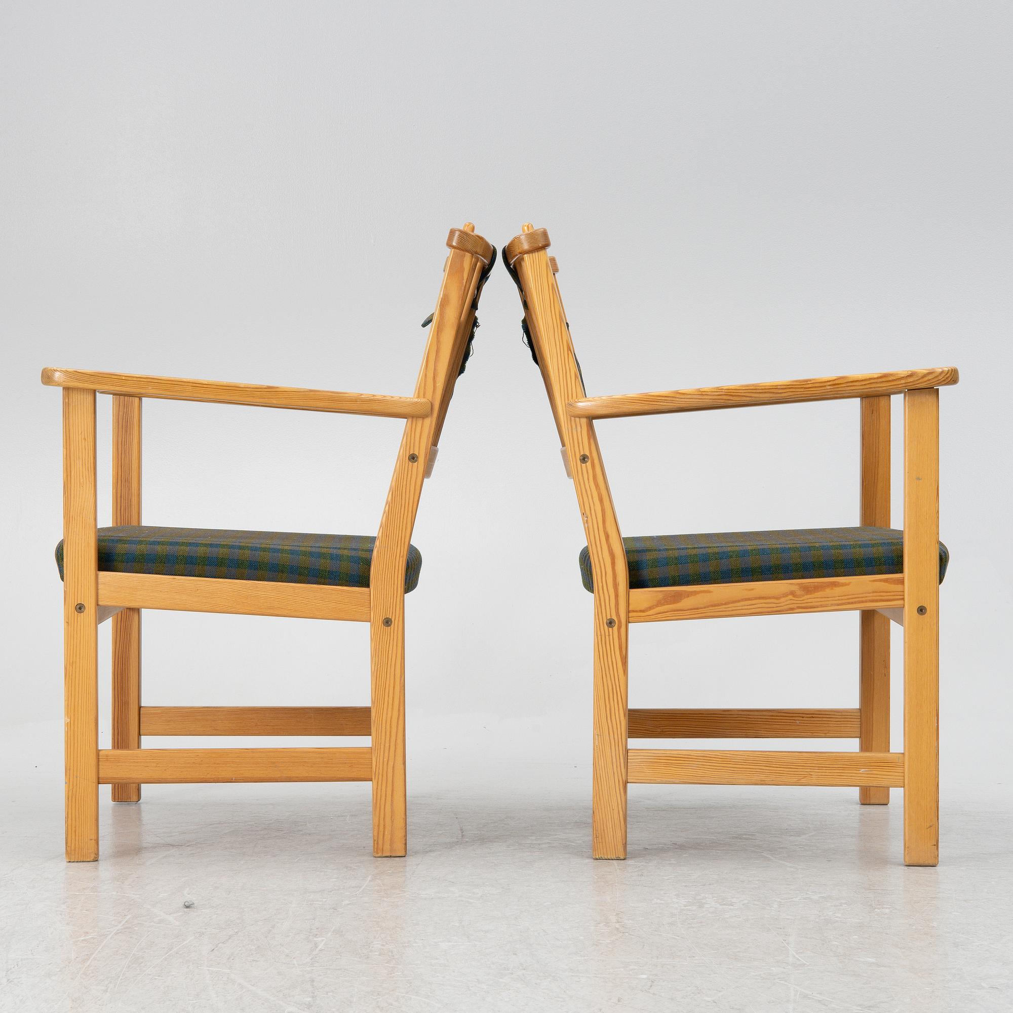 Yngve Ekström, fåtöljer, ett par, "Furubo", Swedese.