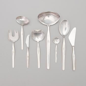 TAPIO WIRKKALA, ATERINSARJA, hopeaa (916), 73 osaa, "Tapio", Kultakeskus Hämeenlinna, 1960-1963.