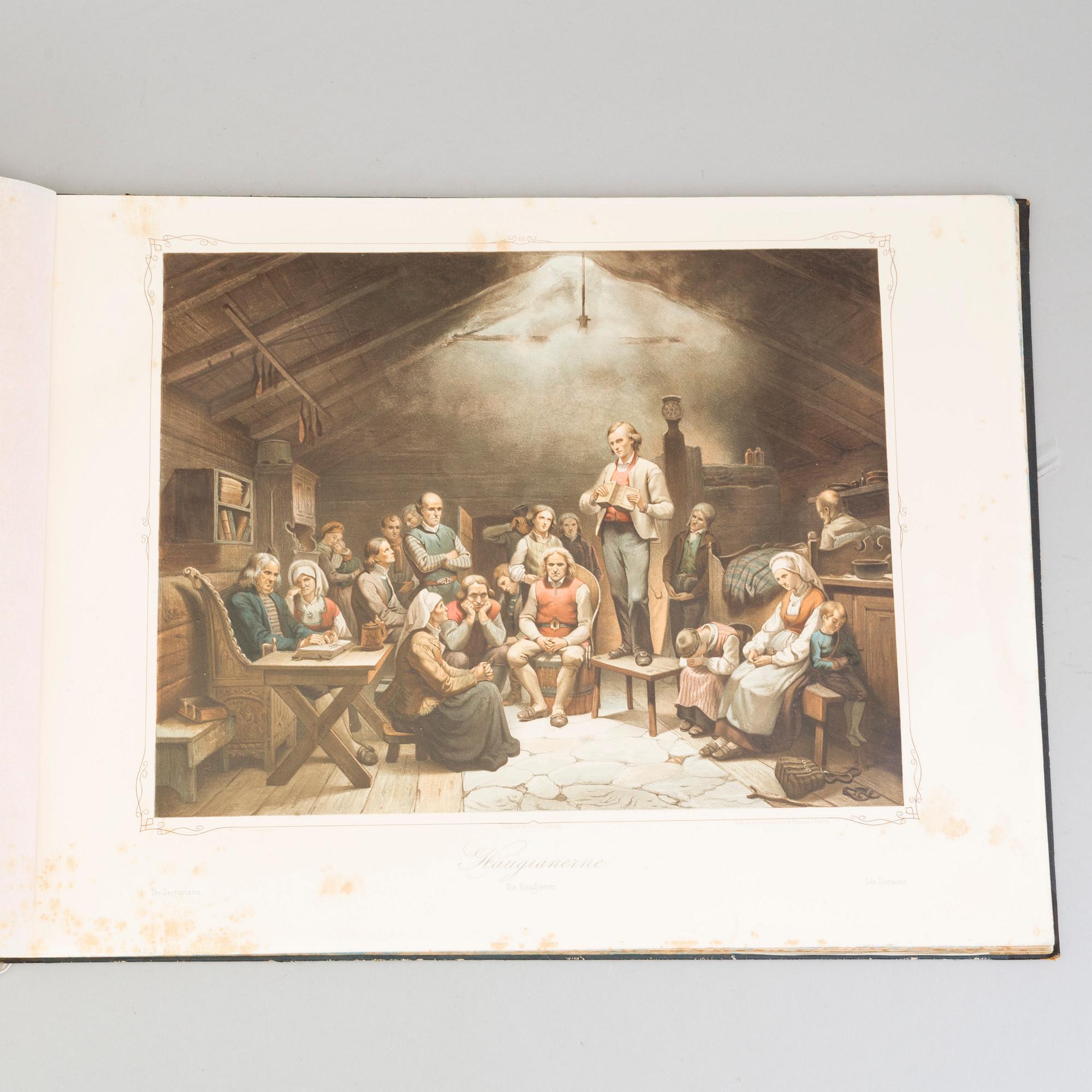 'Norske folkelivsbilleder efter Malerier og Tegninger af Adolph Tidemand', Christian Tönsberg, Christiania, 1854.