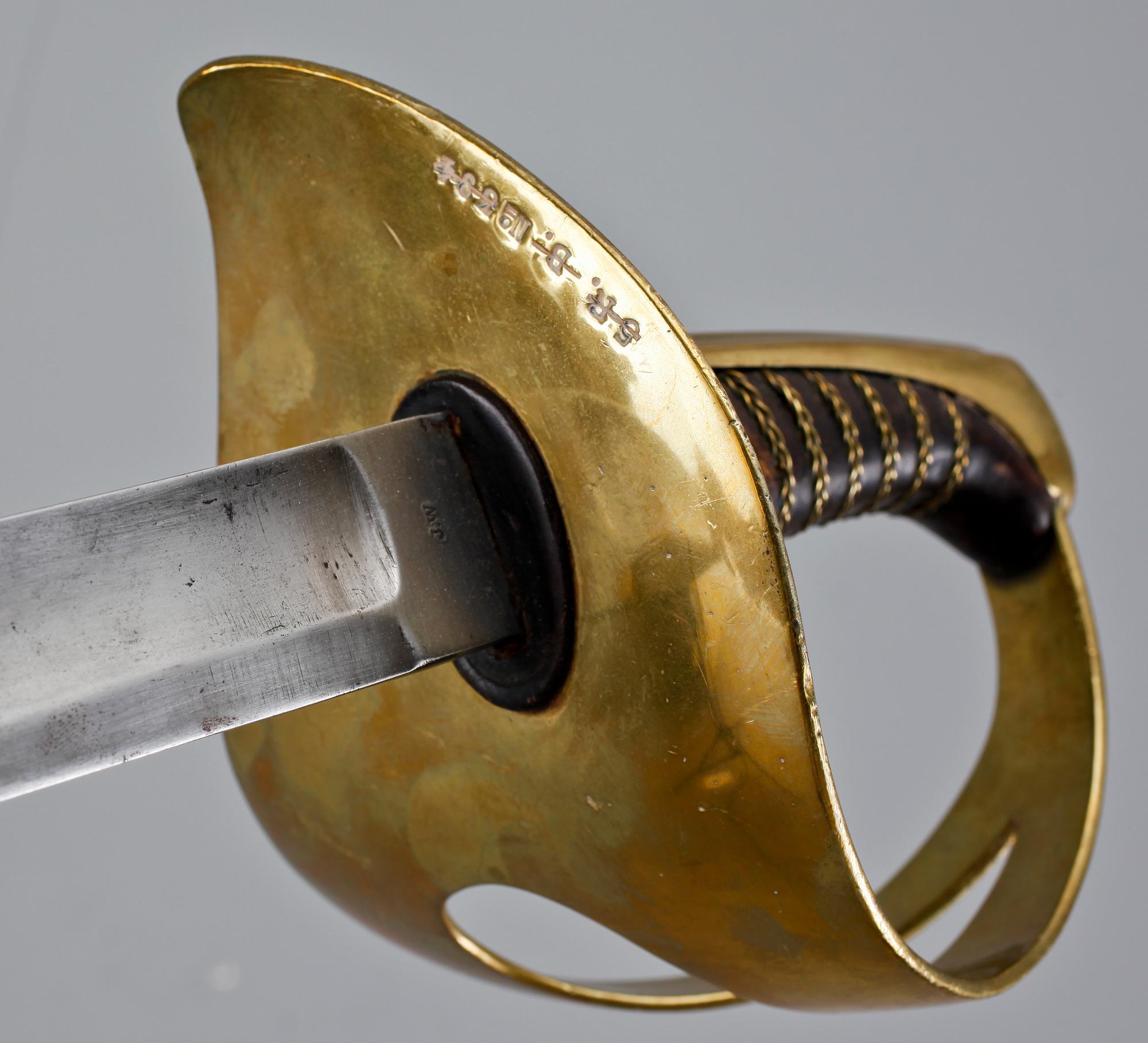 SABEL, Sverige, m/1854 för kavalleriet.