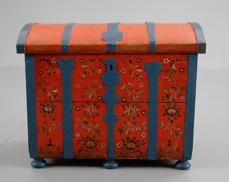 A Swedish chest, dated 1808.