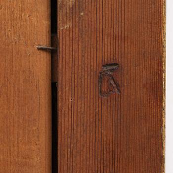 A Gustavian Giltwood mirror by J. Åkerblad and A. Öberg, Stockholm, 1780's.