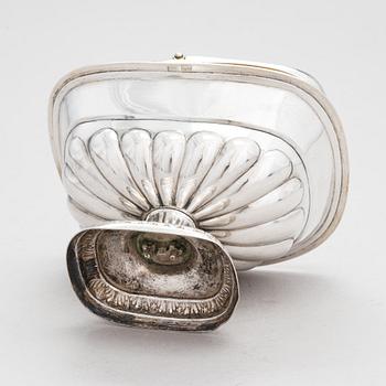 Heinrich Nowack, leipäkori, hopeaa, osittain kullattua, Tartto 1829-1845.