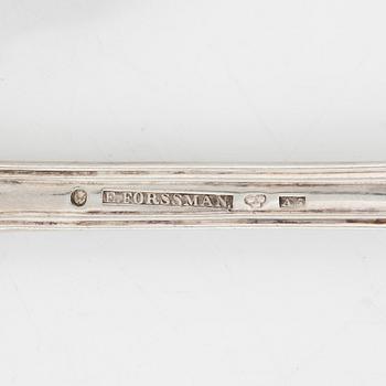 A set of silver cutlery, among others Emanuel Forssman, Växjö, 1855.