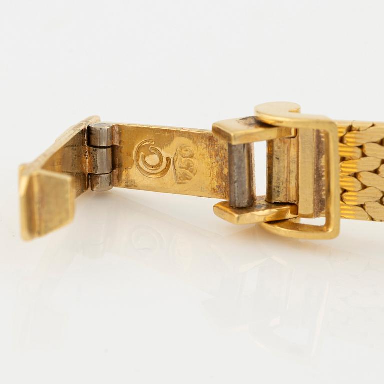 Certina, 18K gold, wristwatch, 17 mm.