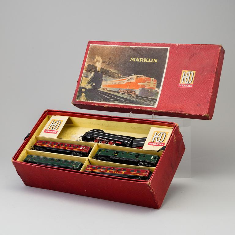 A railway set, Märklin HO, Germany.