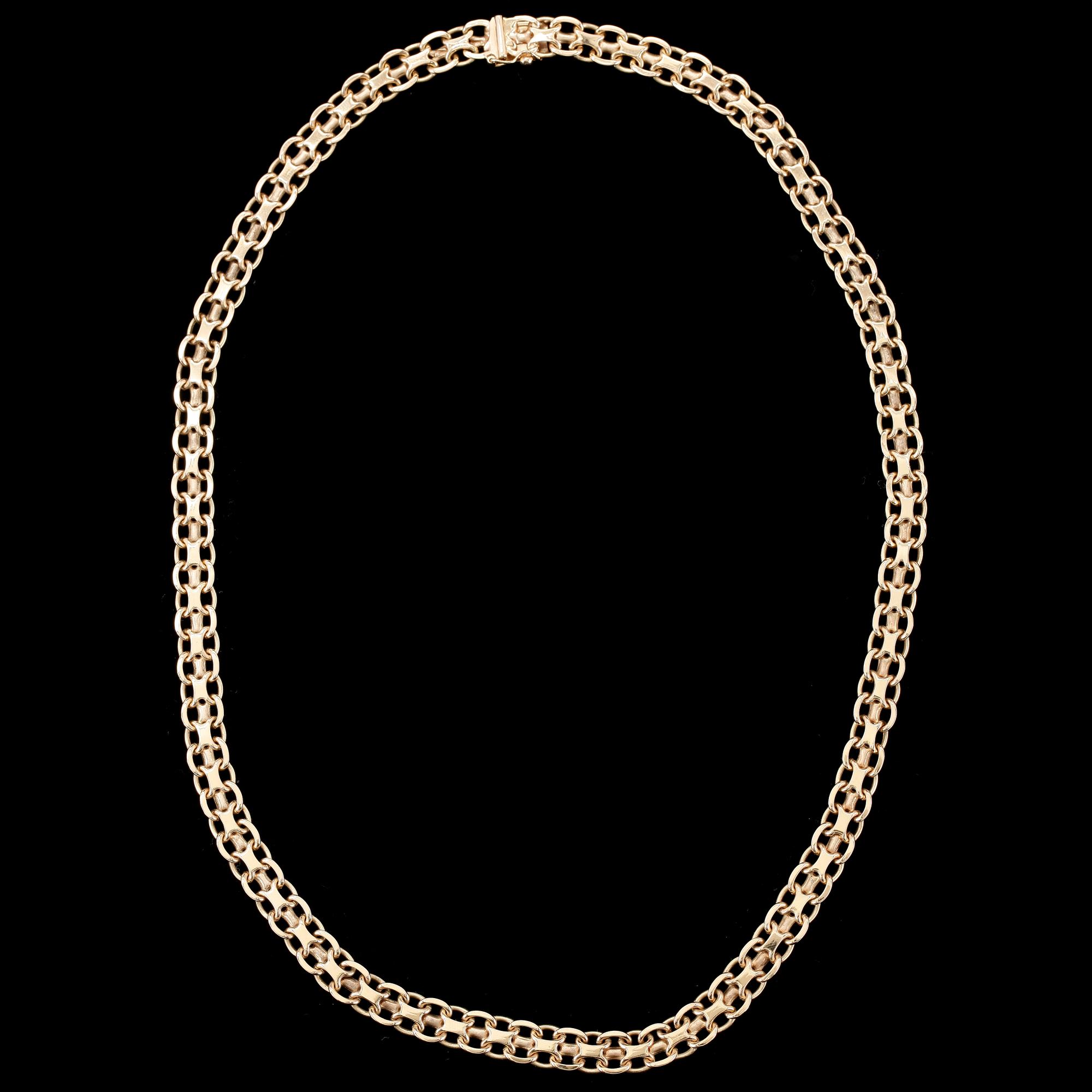 HALSLÄNK, 18K guld, 1900-tal, ca 35g.