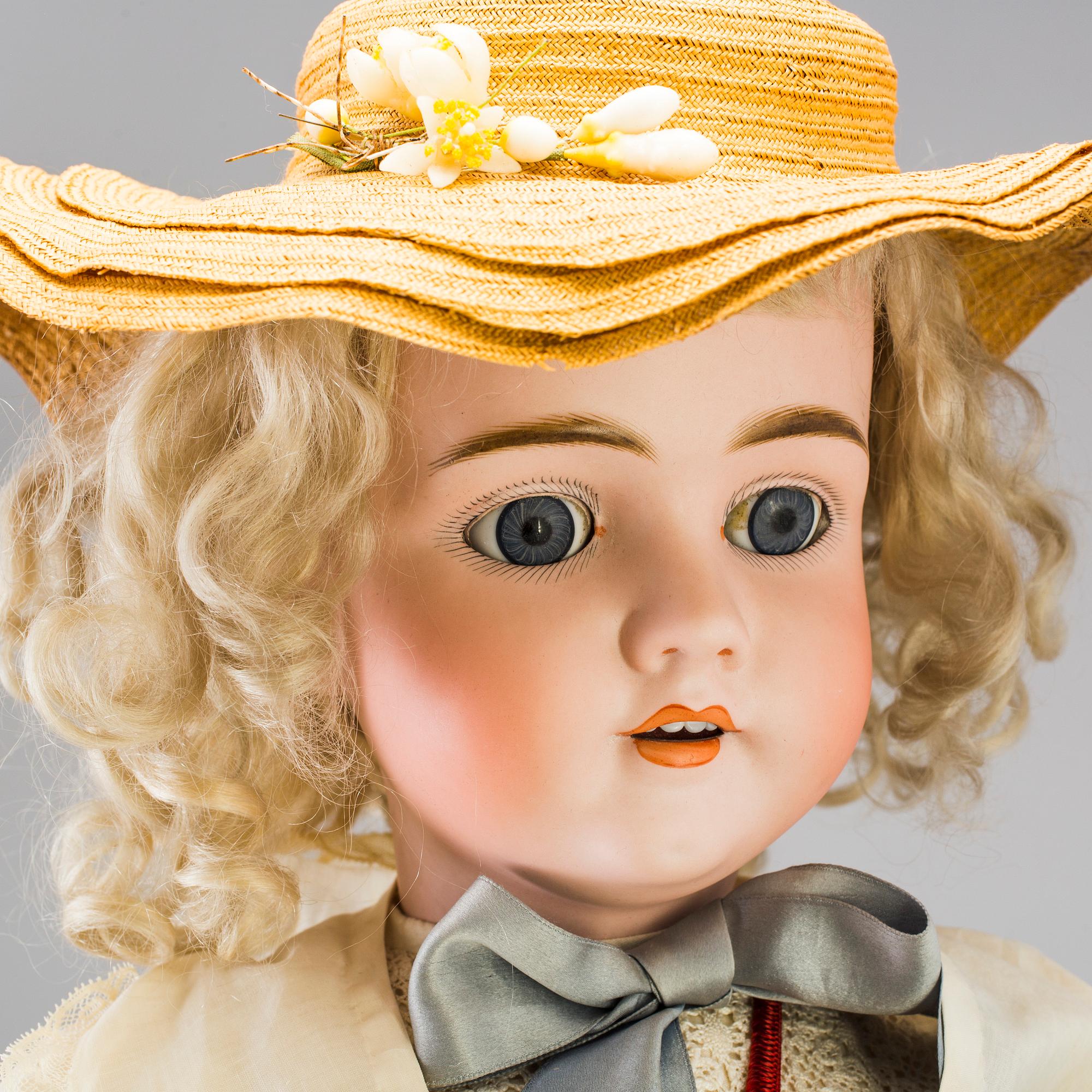 A bisque head doll "Walküre", Germany, ca 1920.