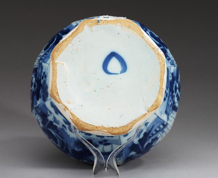 A Delft faience jar, 18th Century.